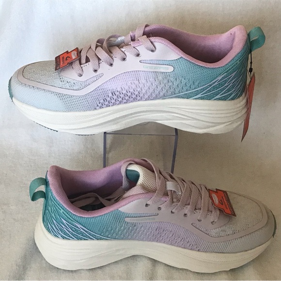 Geers Shoes - New Geers Comfort Foam Walking Sneakers Size 8 WIDE Lilac & Blue